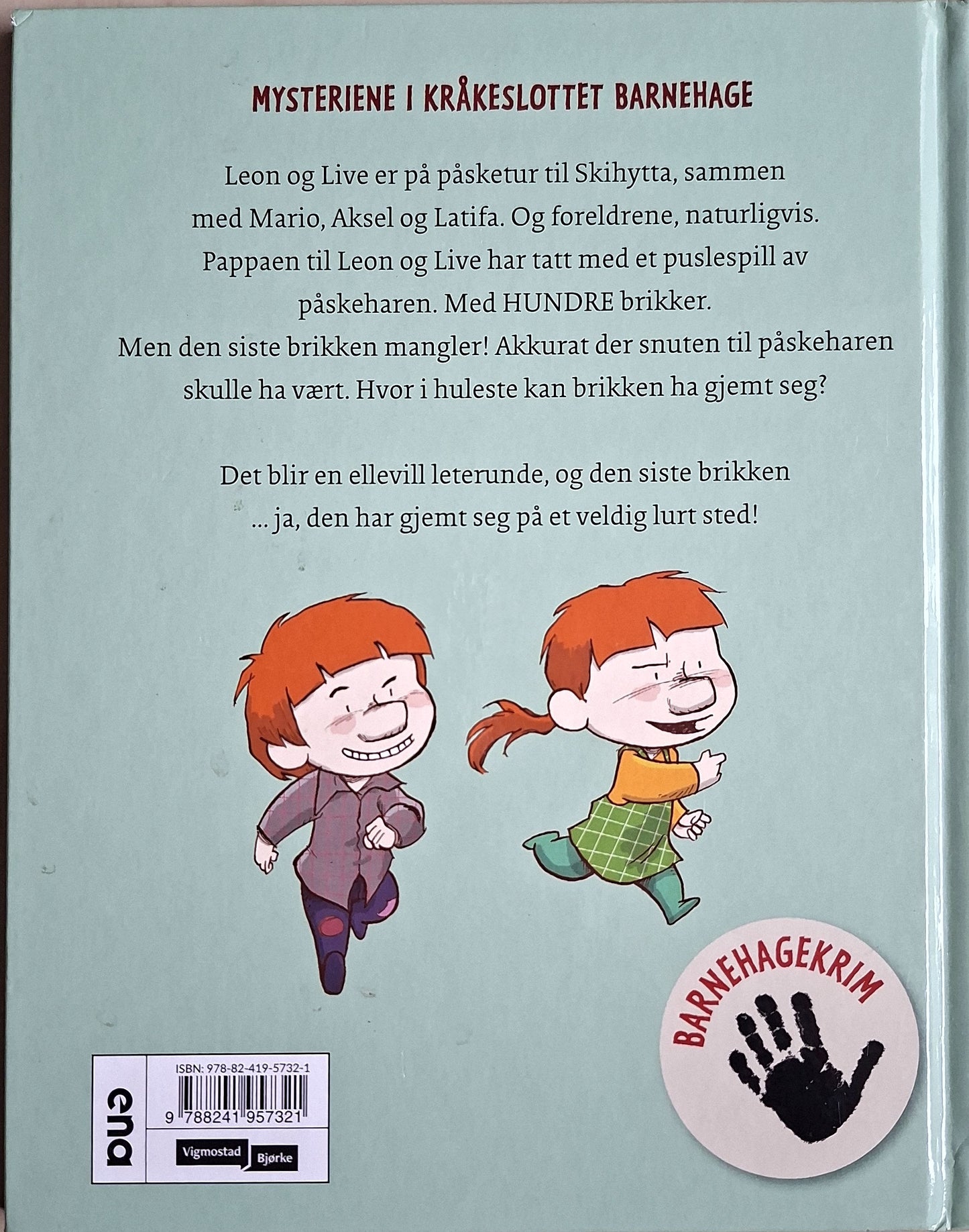 Mæhle, Lars: Mysteriene i Kråkeslottet barnehage - Hvor er nesa til Påskeharen?
