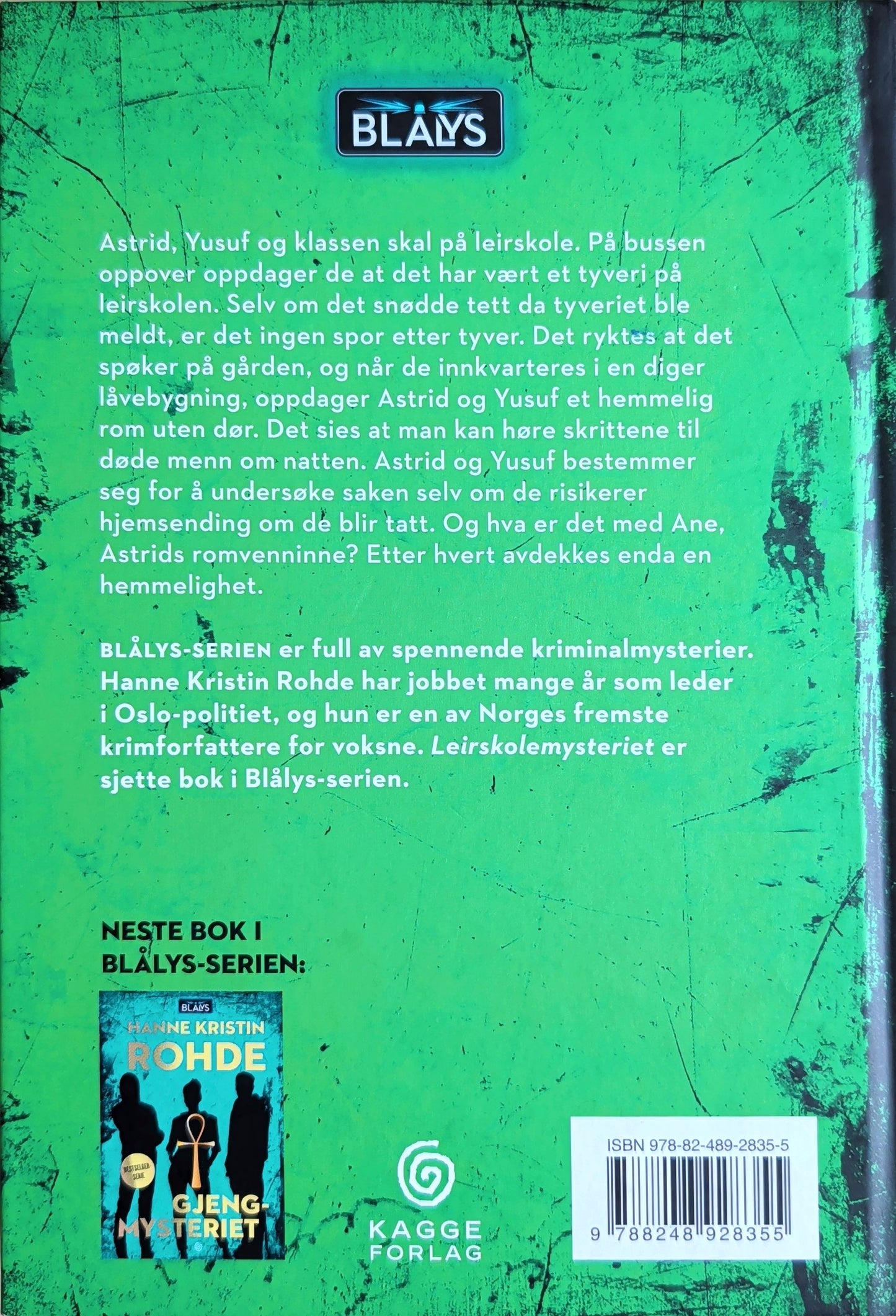 Blålys 6 - Leirskolemysteriet. Brukte bøker av Hanne Kristin Rohde