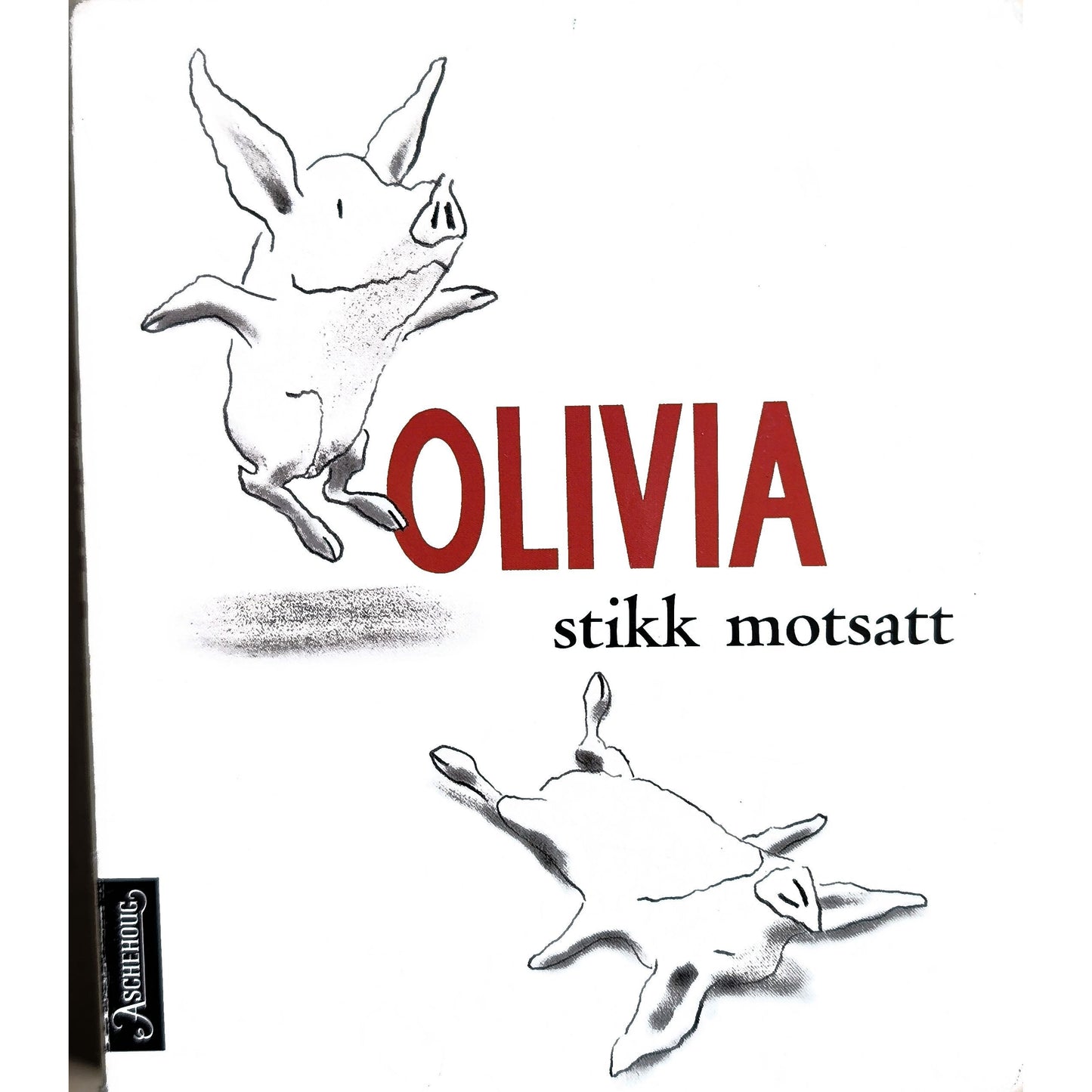 Olivia stikk motsatt- Brukte bøker av Ian Falconer. Kartonert pekebok