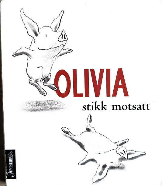 Olivia stikk motsatt- Brukte bøker av Ian Falconer. Kartonert pekebok