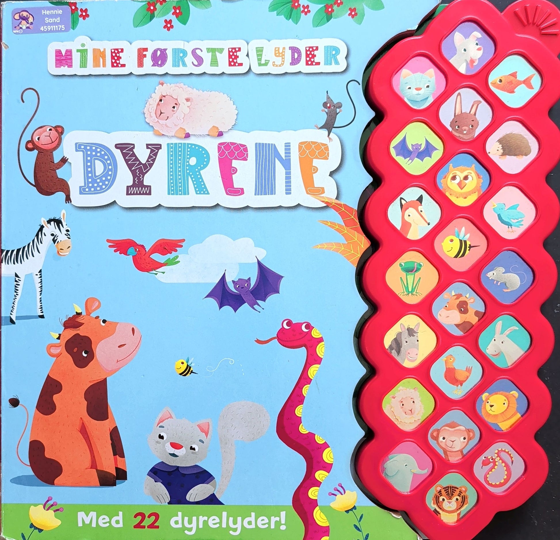 Mine første lyder - Dyrene. Brukte bøker med lyd hos Inventaret 