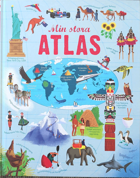 Min stora atlas - brukte bøker på svensk av Emily Bone