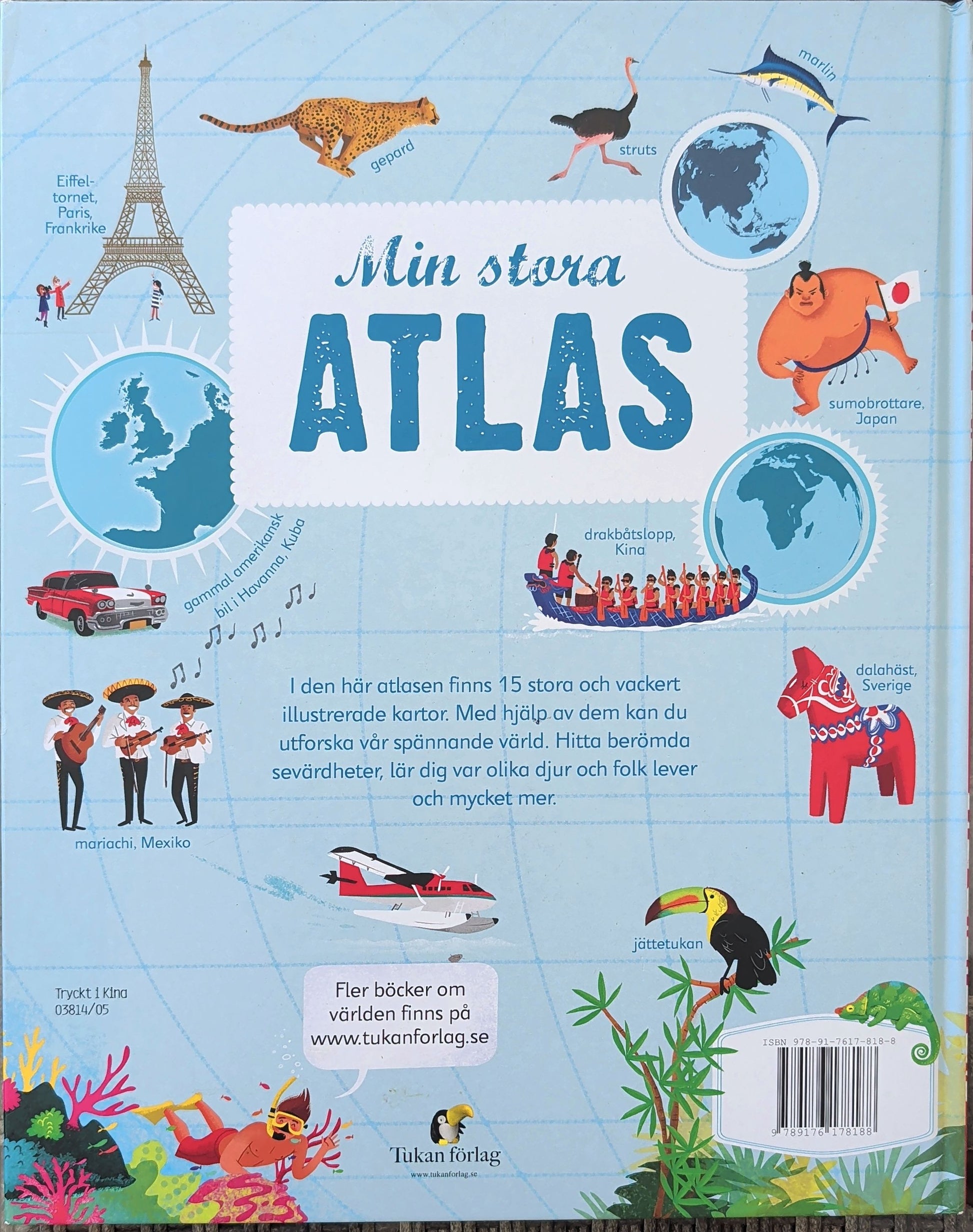 Min stora atlas - brukte bøker på svensk av Emily Bone