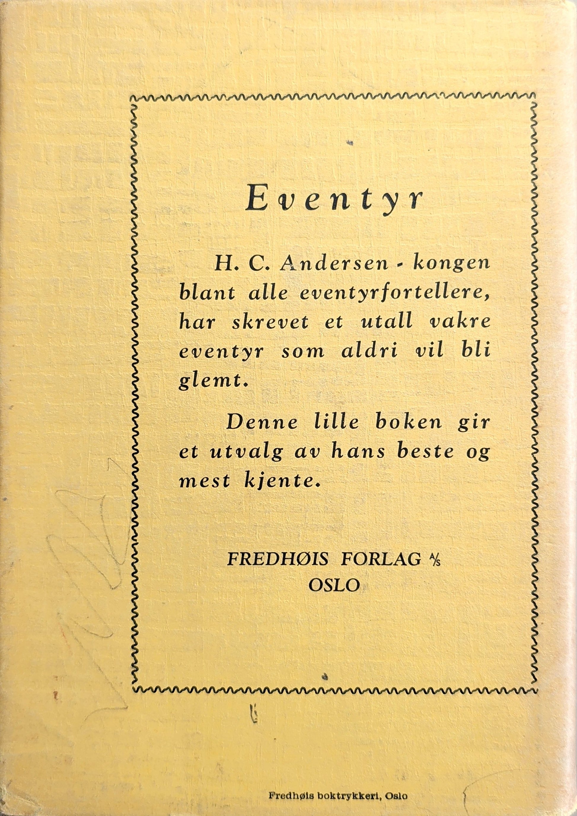 Eventyr, brukte bøker av H.C. Andersen