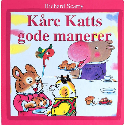 Kåre Katts gode manerer. Brukte kartonerte bøker av Richard Scarry