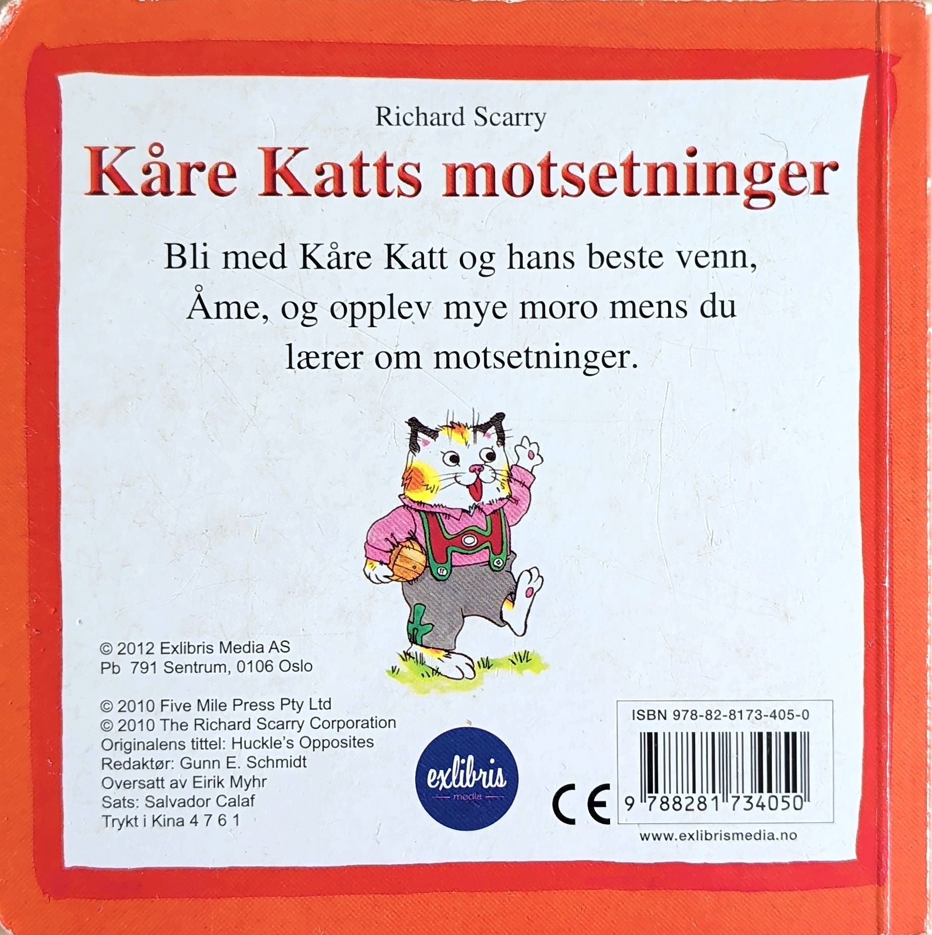 Kåre Katts motsetninger. Brukte kartonerte bøker av Richard Scarry
