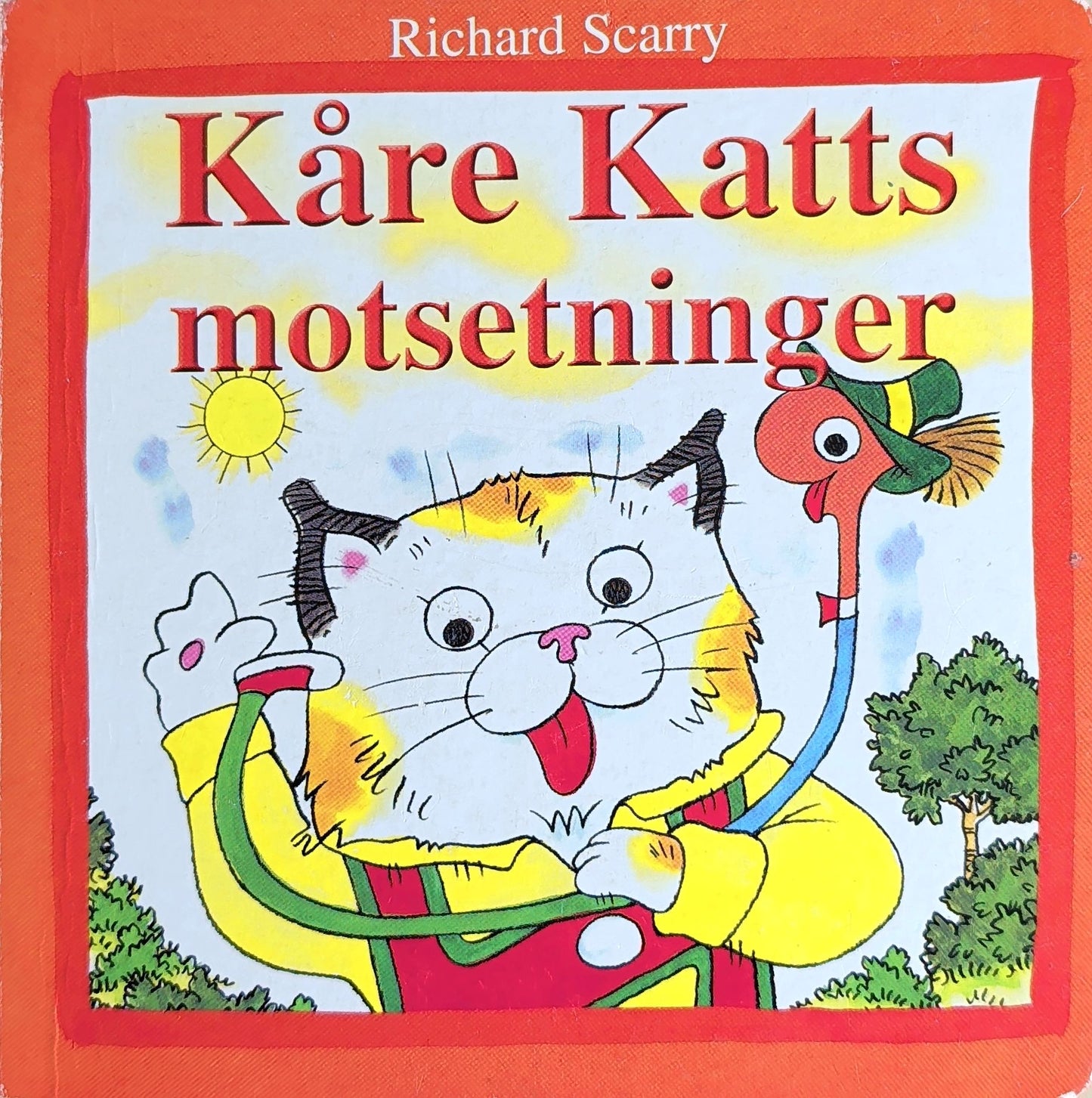 Kåre Katts motsetninger. Brukte kartonerte bøker av Richard Scarry
