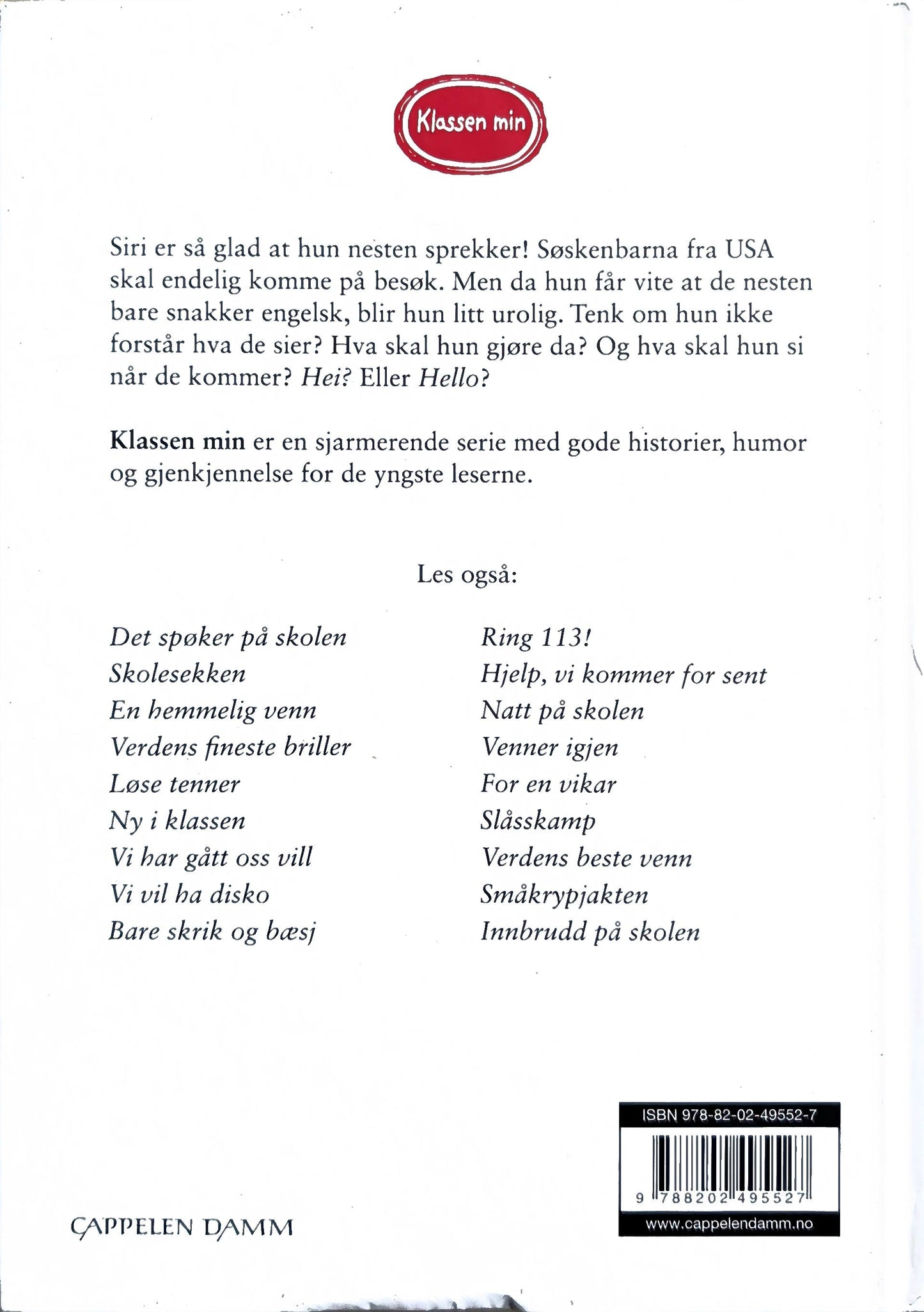 Klassen min - Hei, HELLO! Brukte bøker av Helena Bross og Christel Rõnns