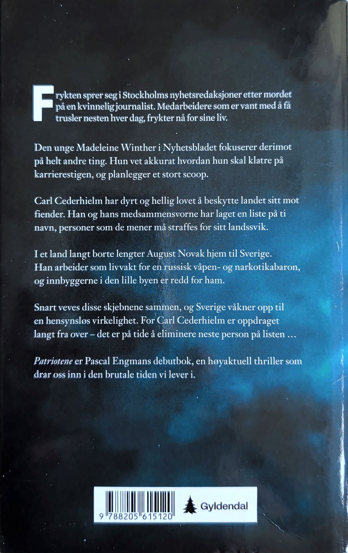 Patriotene - Brukte bøker av Pascal Engman. Debutroman. Krim