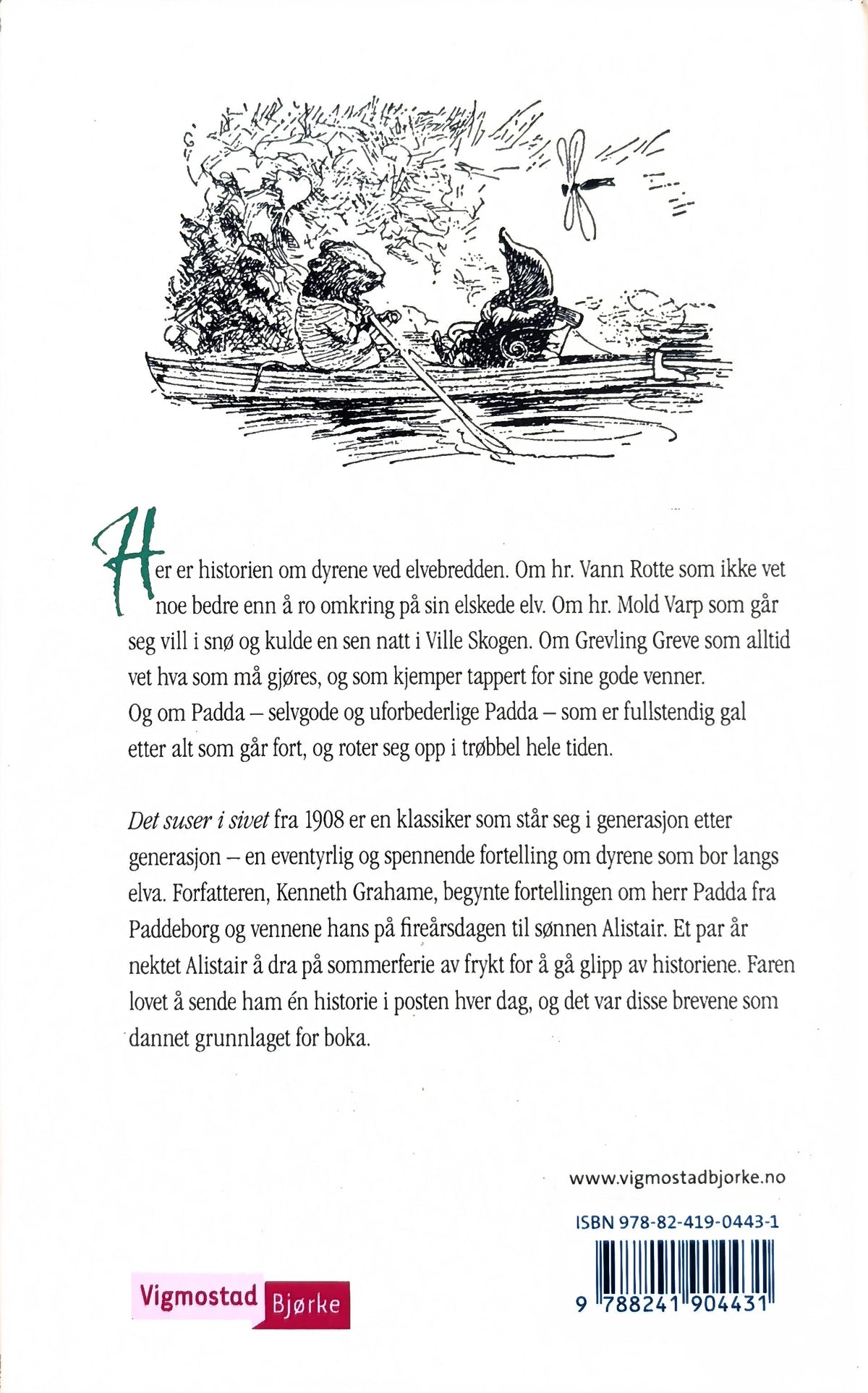 Det suser i sivet. Brukte barnebøker av Kenneth Grahame