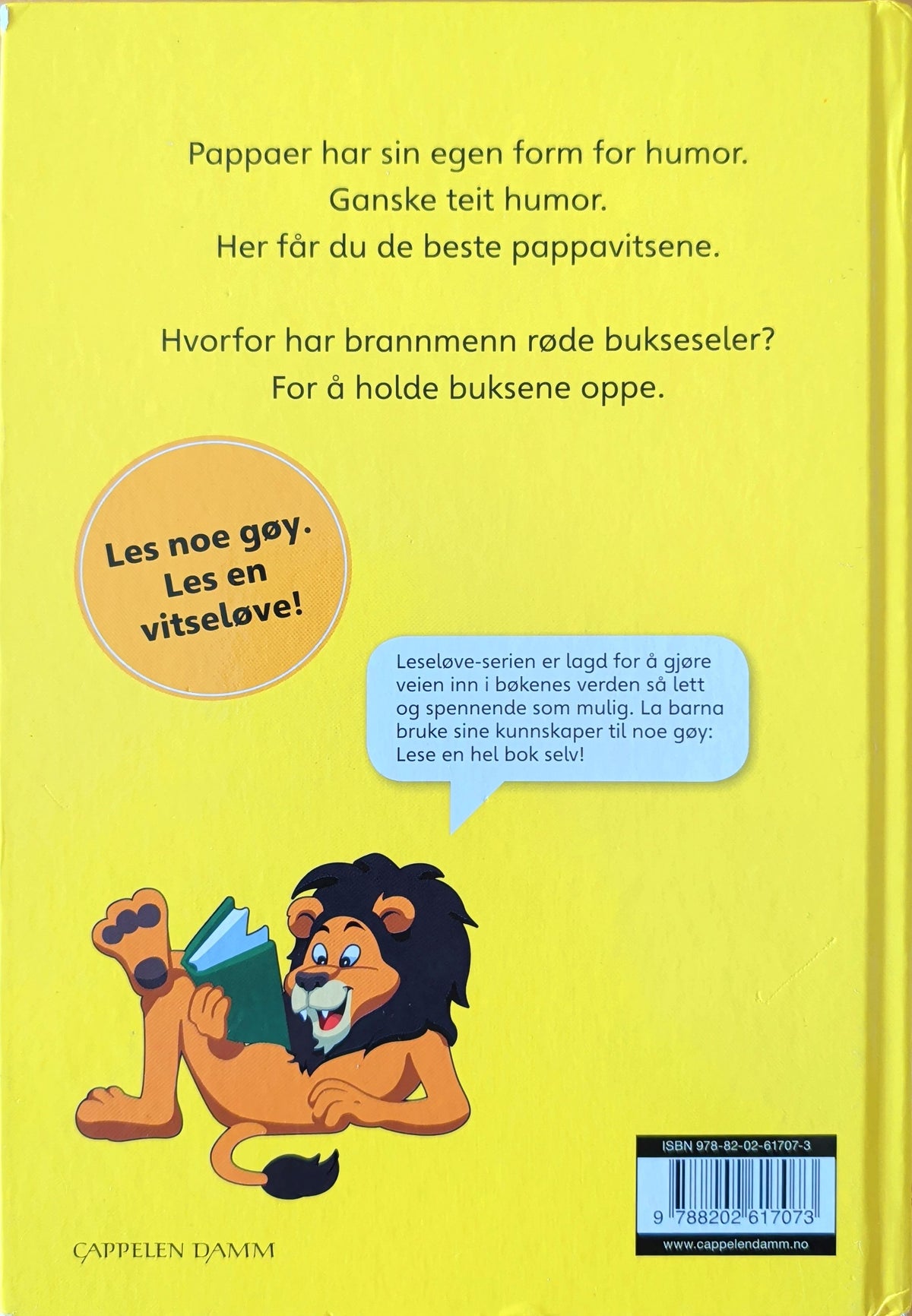 Min første leseløve - Vitseløve 4 - Pappavitser - brukte barnebøker