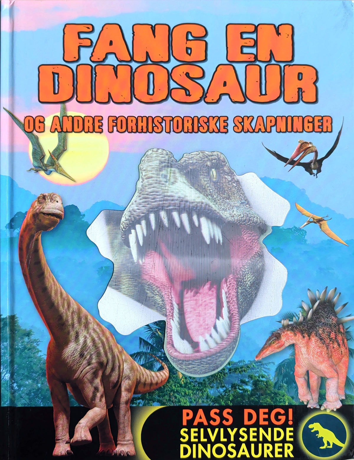 Fang en dinosaur og andre forhistoriske skapninger. Brukt bok om dinosaurer