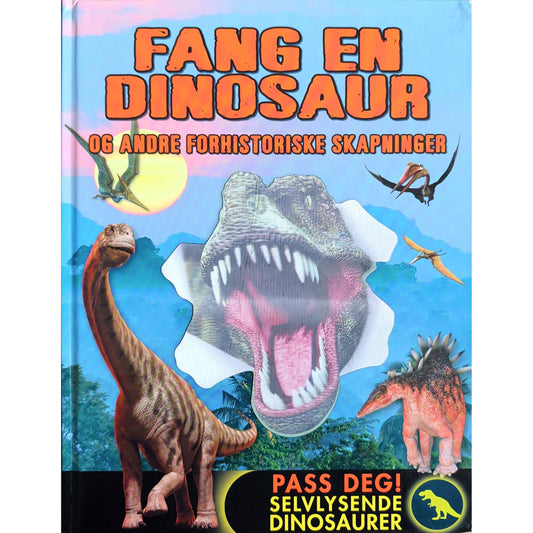 Fang en dinosaur og andre forhistoriske skapninger. Brukt bok om dinosaurer