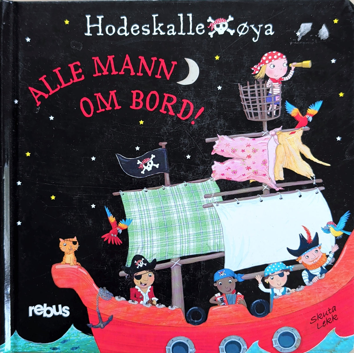 Hodeskalleøya - Alle mann ombord! Brukte klaffebøker av Fiona Munro