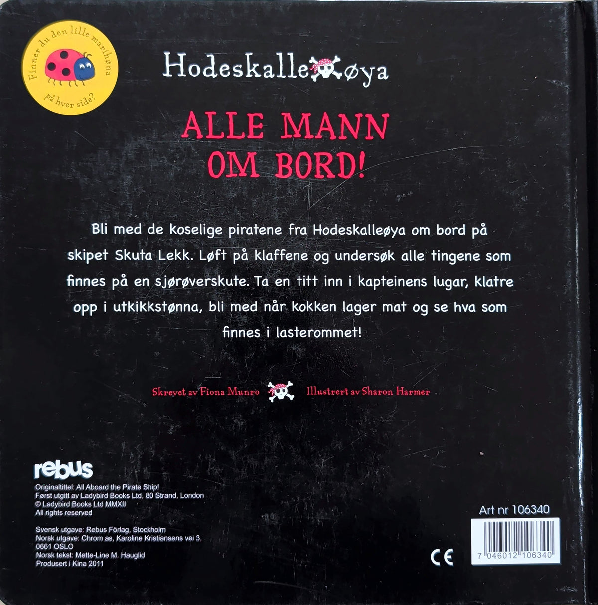 Hodeskalleøya - Alle mann ombord! Brukte klaffebøker av Fiona Munro