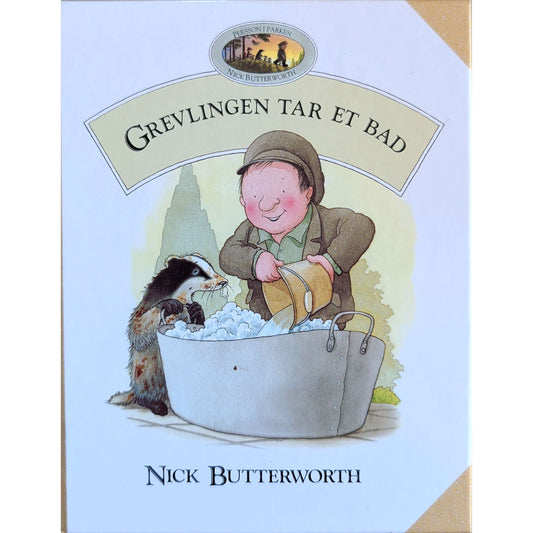 Grevlingen tar et bad, brukte bøker av Nick Butterworth