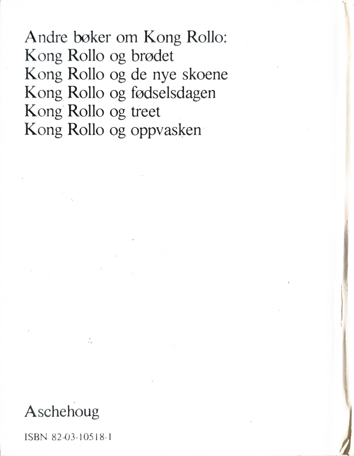 Kong Rollo og ballongene, brukte bøker av David McKee