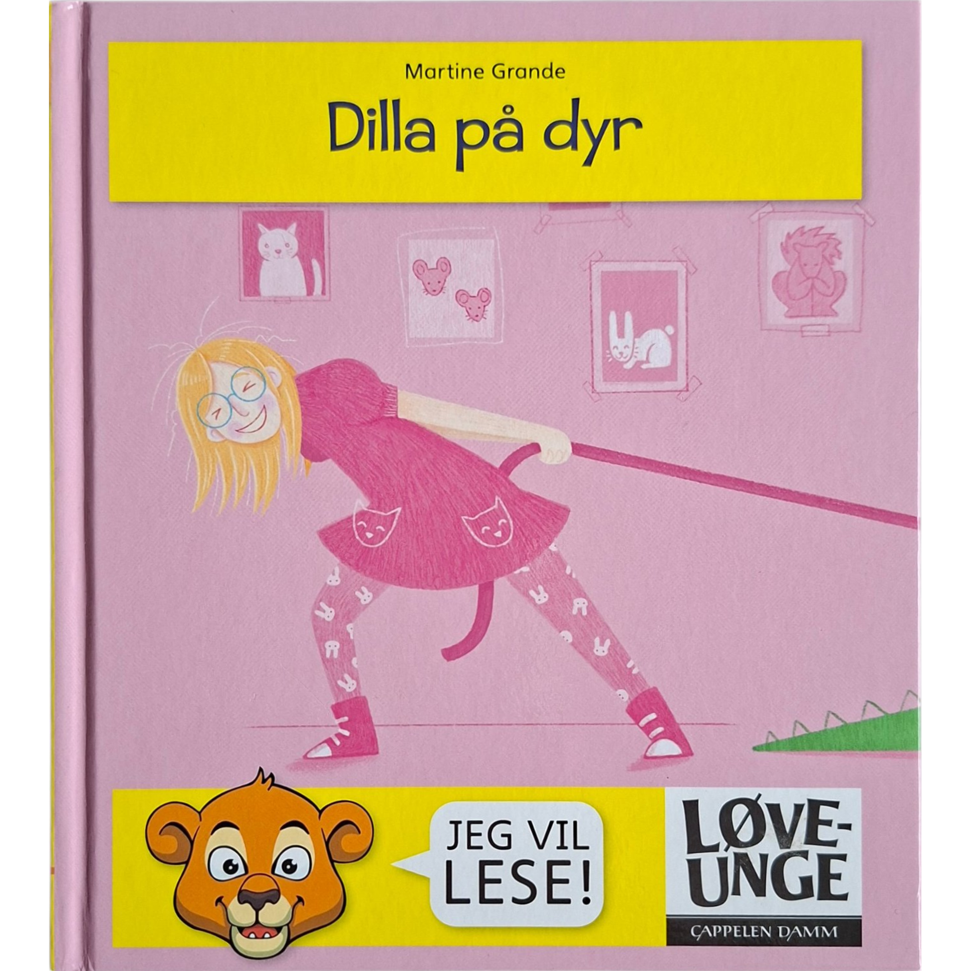 Dilla på dyr, brukte bøker av Martine Grande. Løveunge