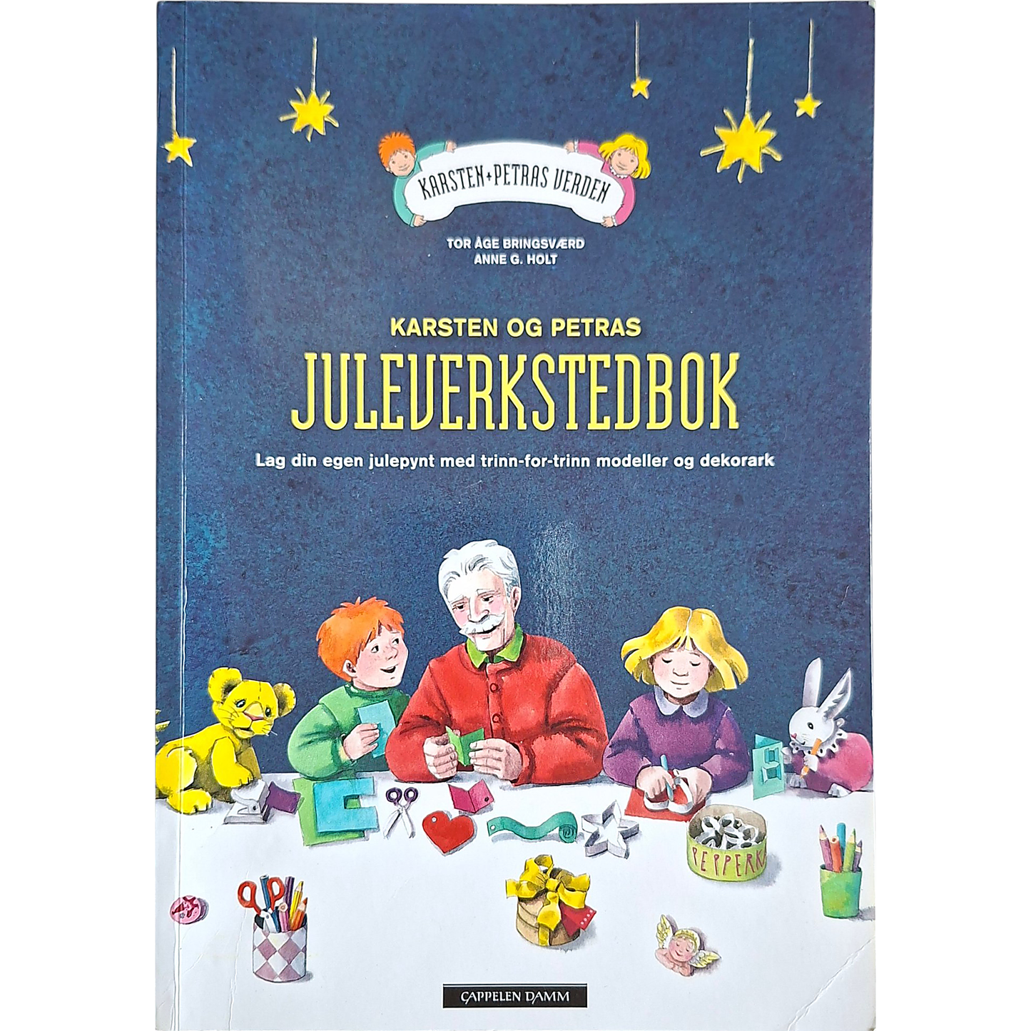 Karsten og Petras juleverkstedbok, brukt julehefte av Tor Åge Bringsværd