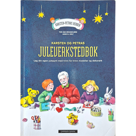 Karsten og Petras juleverkstedbok, brukt julehefte av Tor Åge Bringsværd