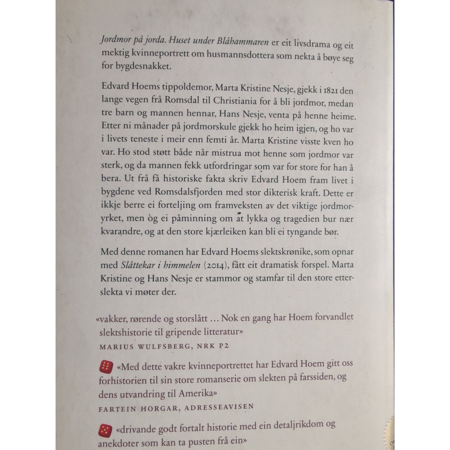 Hoem, Edvard: Familien fra Rekneslia - Jordmor på jorda