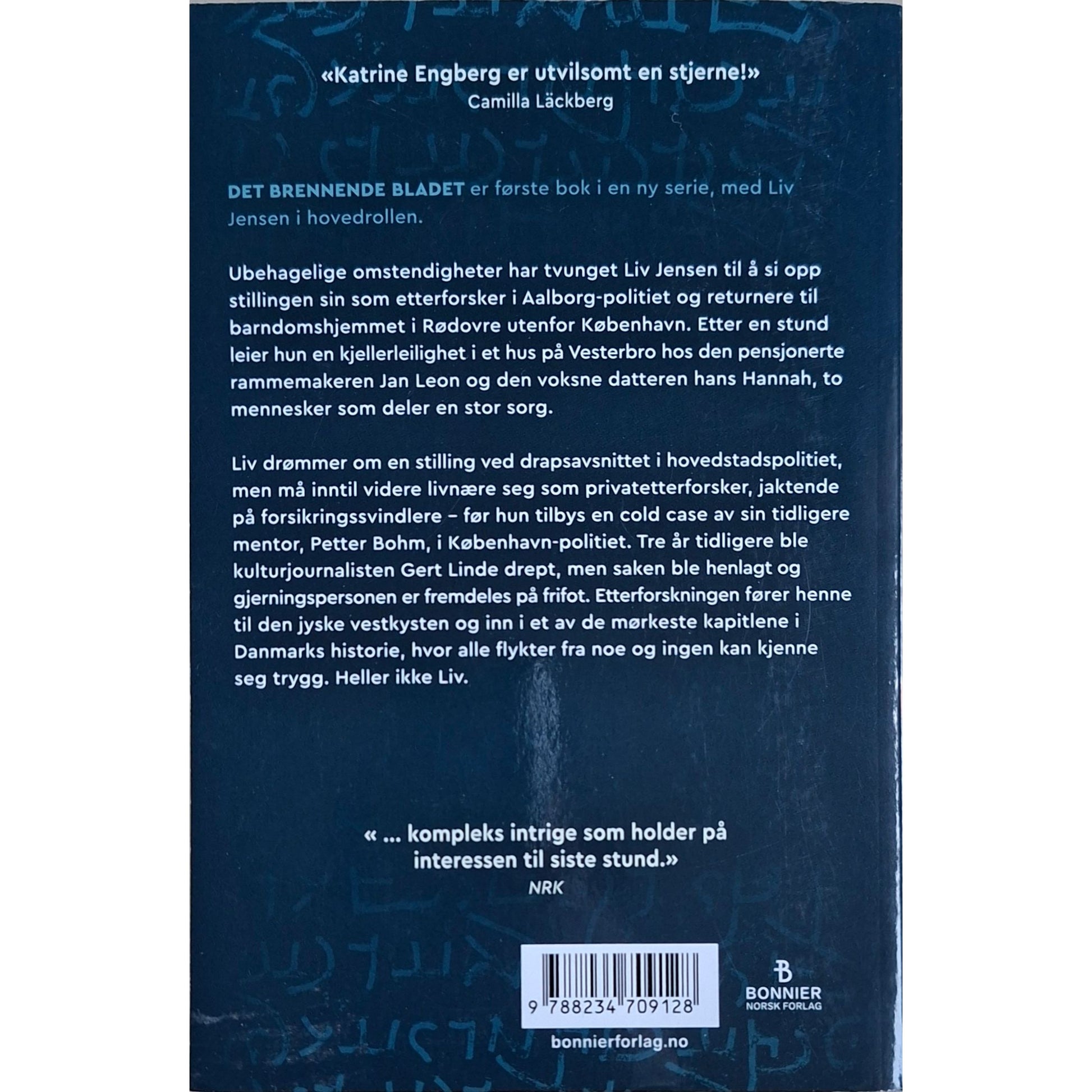 Det brennende bladet. Brukte bøker av Katrine Engberg hos Inventaret