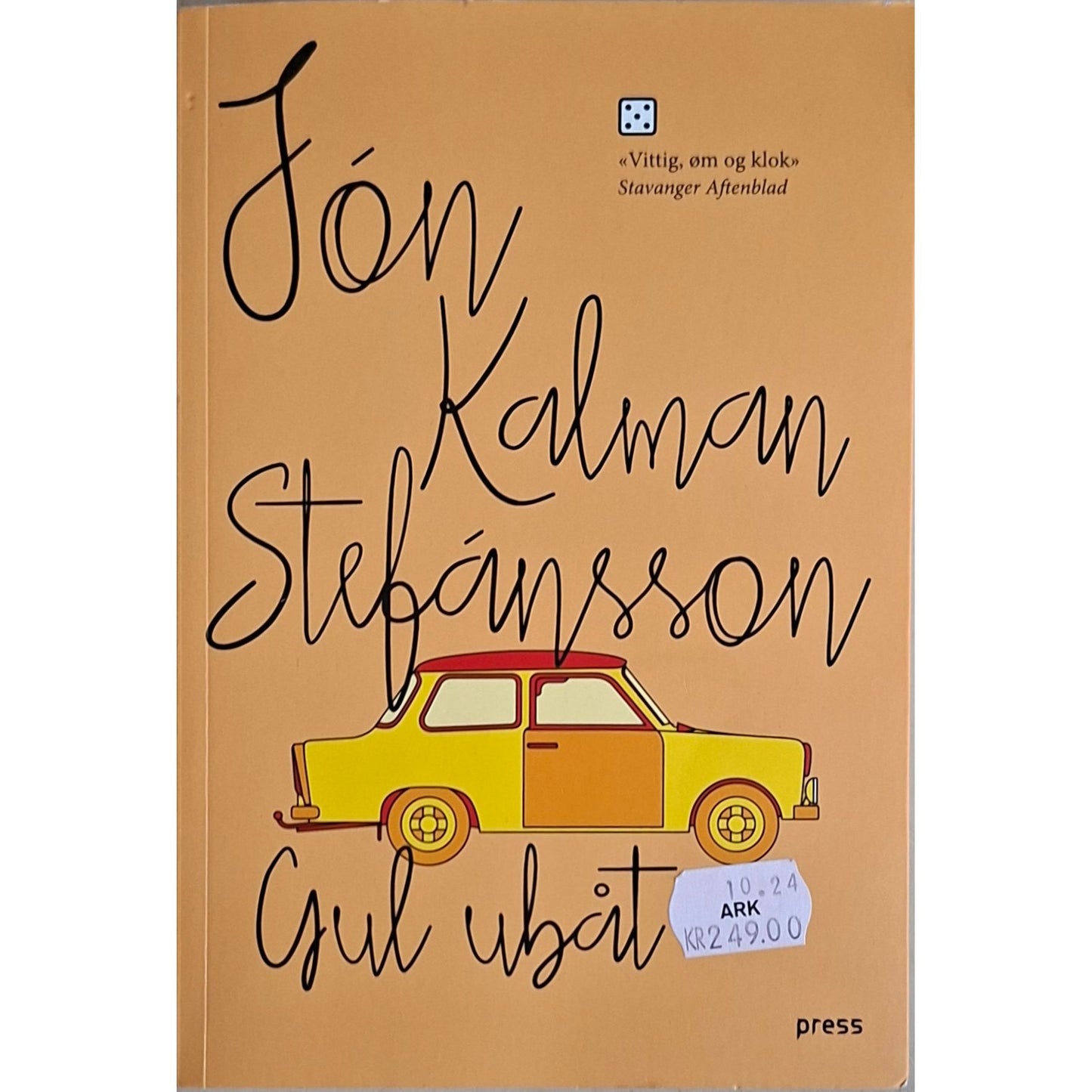 Gul ubåt. Brukte bøker av Jón Kalman Stéfansson