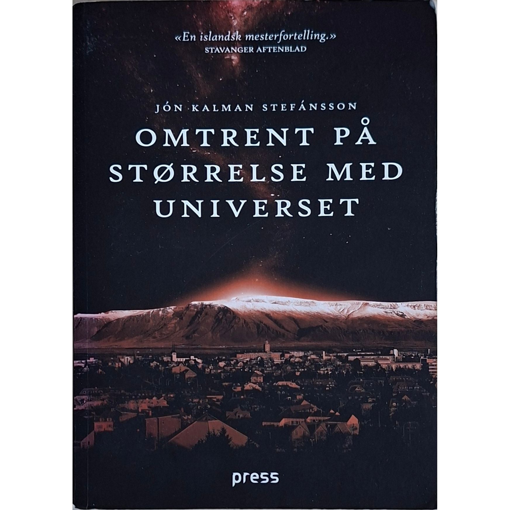 Omtrent på størrelse med universet. Brukte bøker av Jón Kalman Stéfansson