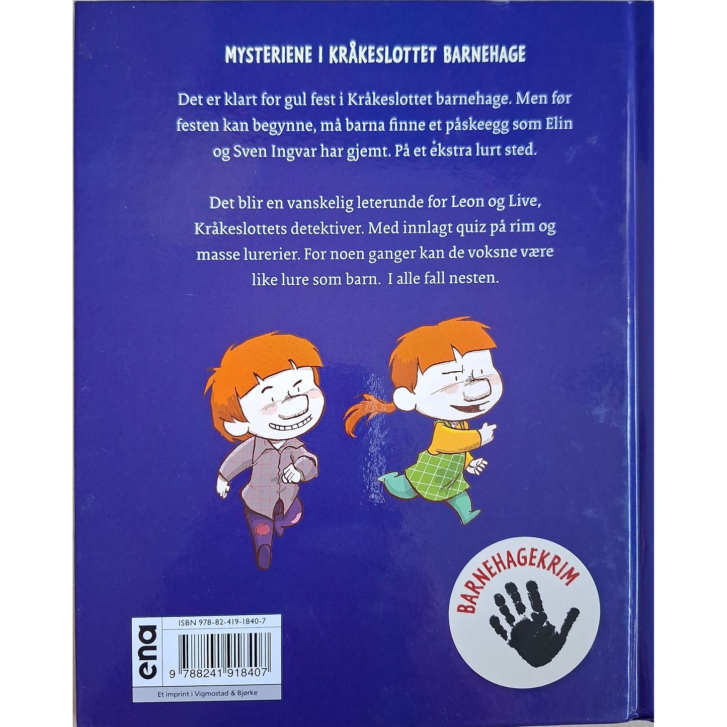 Mæhle, Lars: Mysteriene i Kråkeslottet barnehage - Hvor er påskeegget