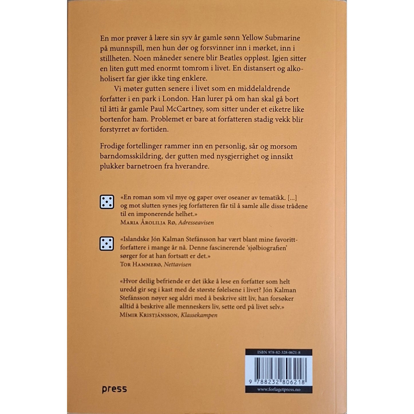 Stéfansson, Jón Kalman: Gul ubåt