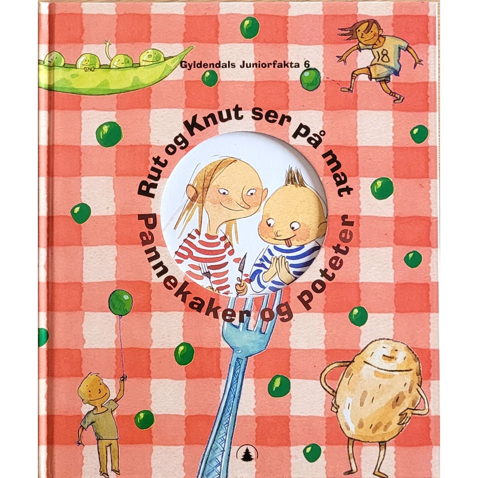 Rut og Knut (6) ser på mat - Pannekaker og poteter. Brukte bøker fra Gyldendals Juniorfakta