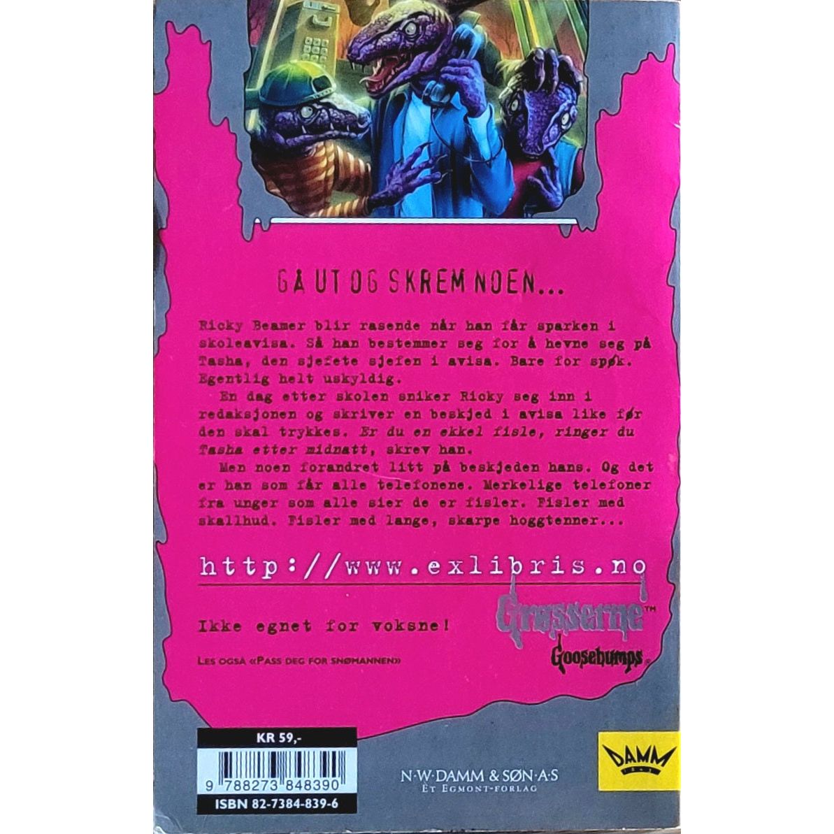 Stine, R.L.: Grøsserne 50 - Hallo, alle fisler