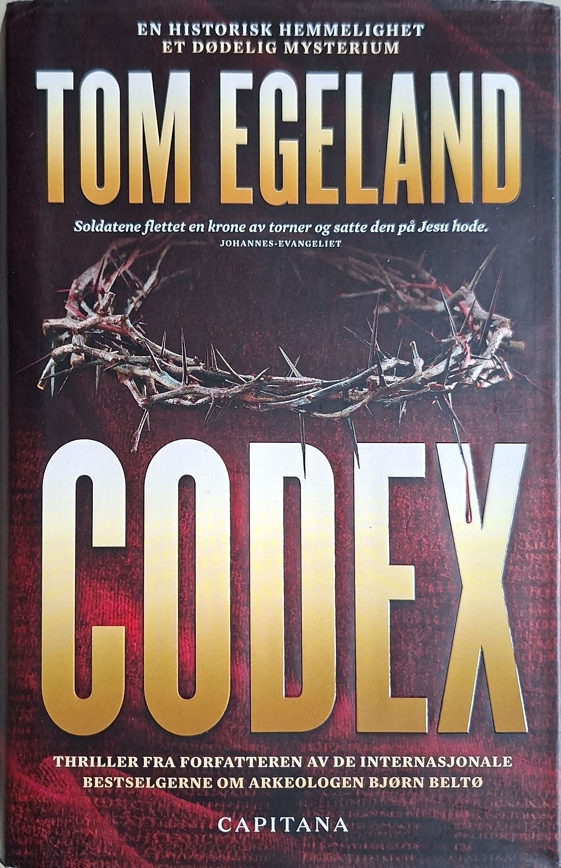Bjørn Beltø 8 - Codex, brukte krimbøker av Tom Egeland