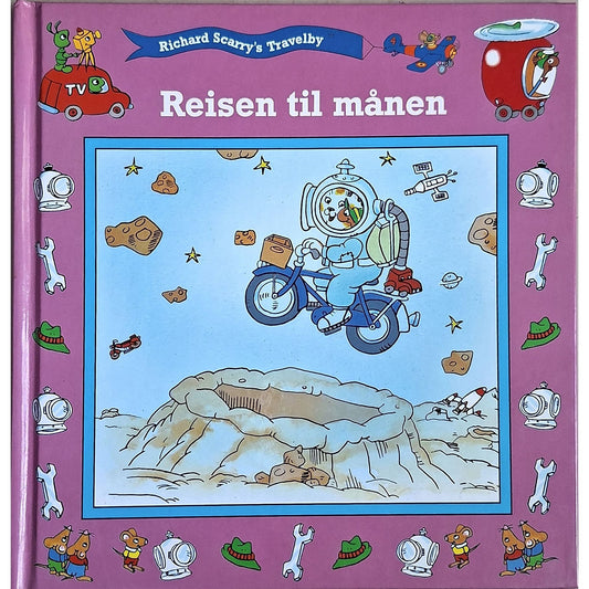 Richard Scarry's Travleby: Reisen til månen - Brukte barnebøker