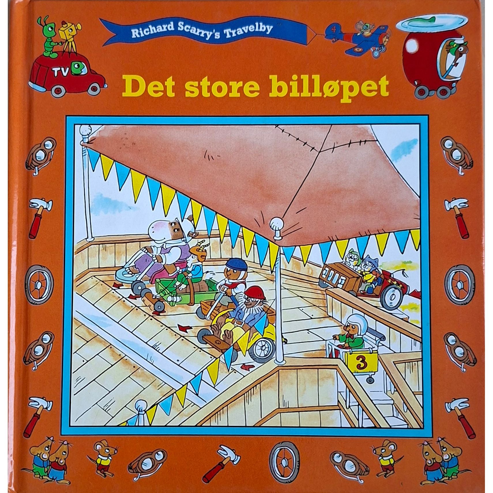 Richard Scarry's Travleby: Det store billøpet - Brukte bøker