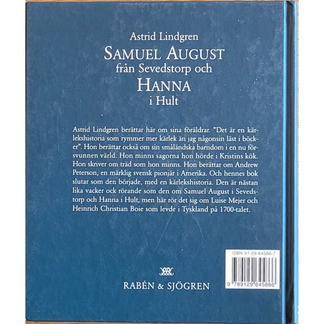 Lindgren, Astrid: Samuel August från Sevedstorp och Hanna i Hult