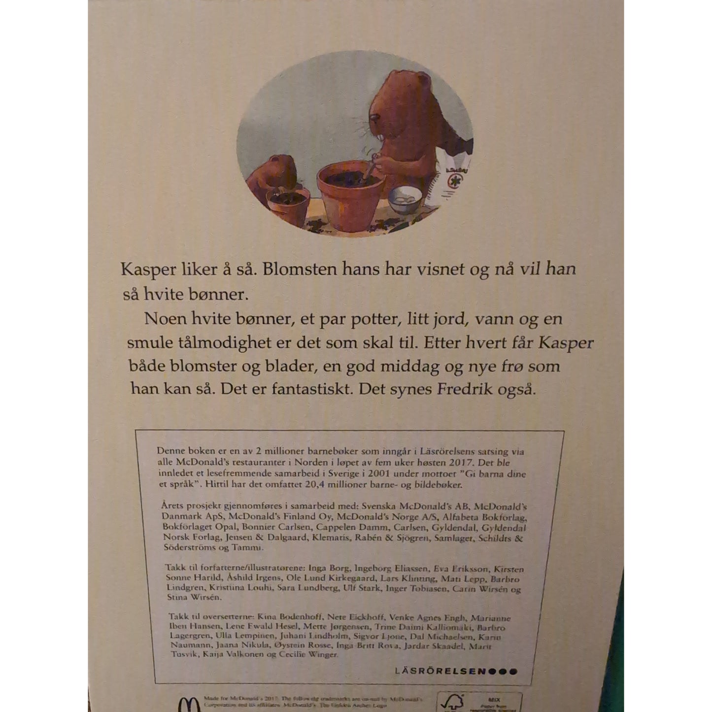 Klinting, Lars: Kasper sår