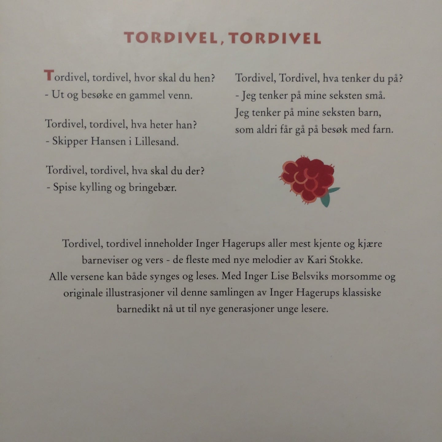 Hagerup, Inger: Tordivel, tordivel