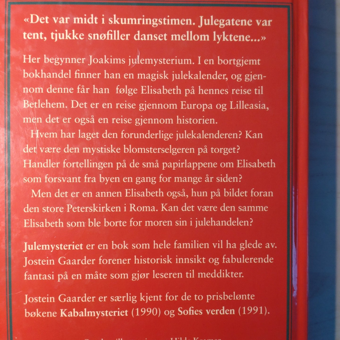 Gaarder, Jostein: Julemysteriet