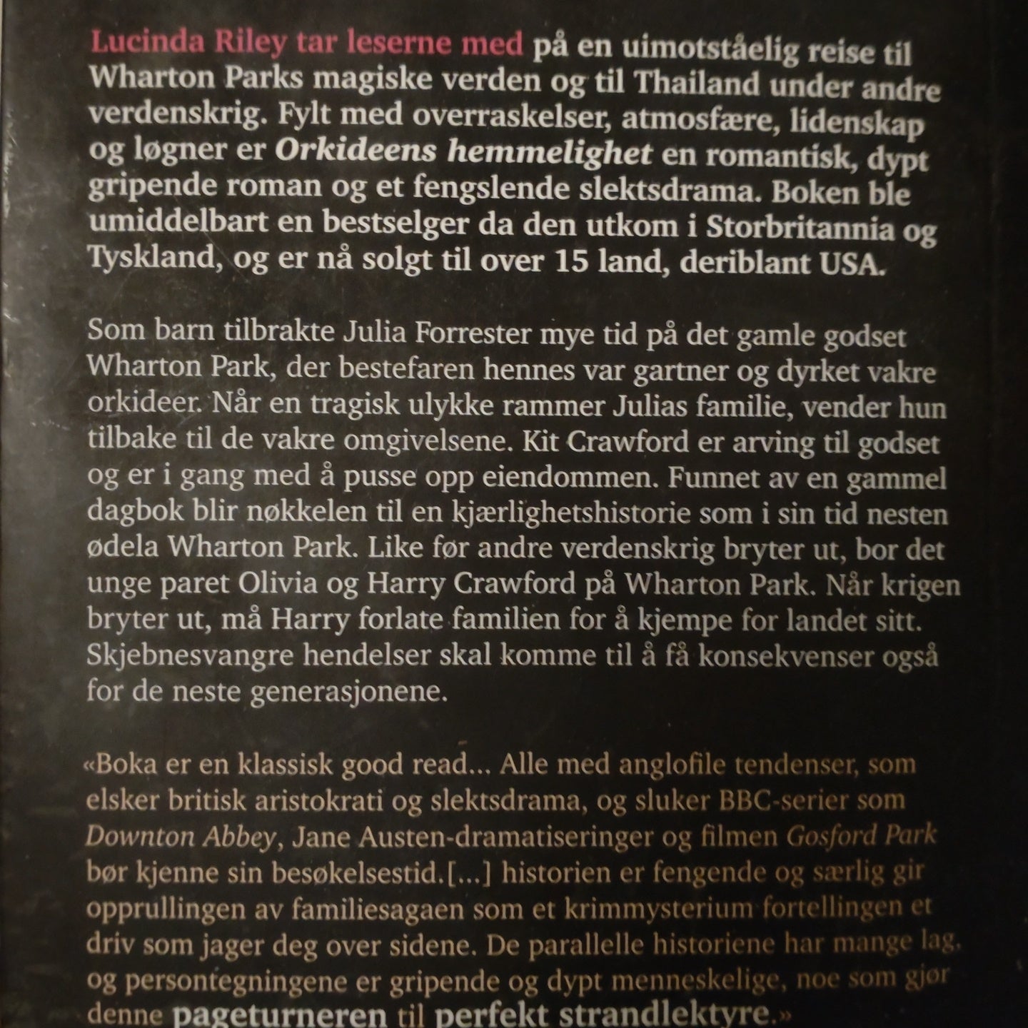 Riley, Lucinda: Orkideens hemmelighet