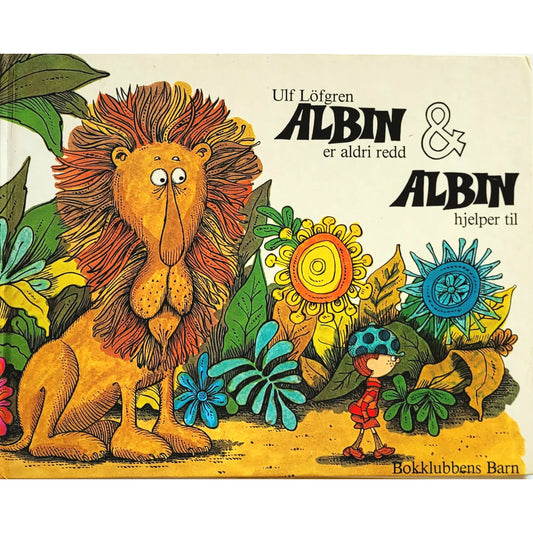 Albin er aldri redd & Albin hjelper til, brukte bøker av Ulf Löfgren