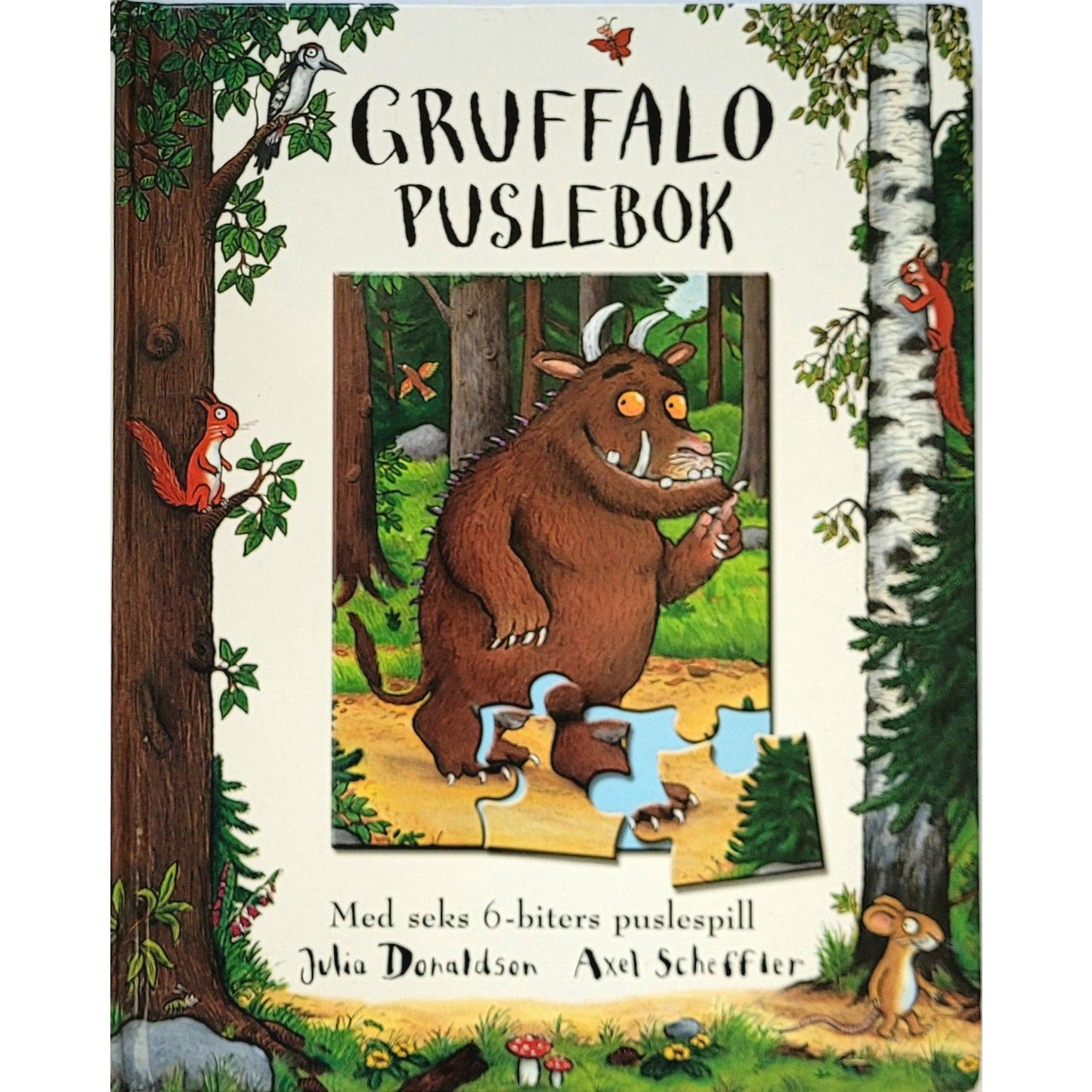 Gruffalo puslebok, brukte bøker av Julia Donaldson og Axel Scheffler