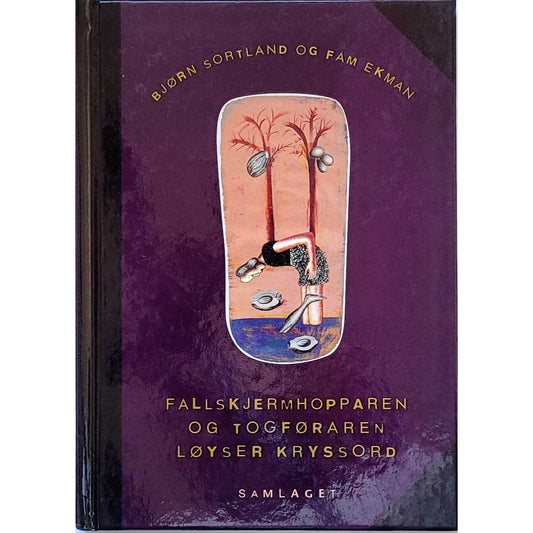 Fallskjermhopparen og togføraren løyser kryssord, brukte bøker av Bjørn Sortland og Fam Ekman