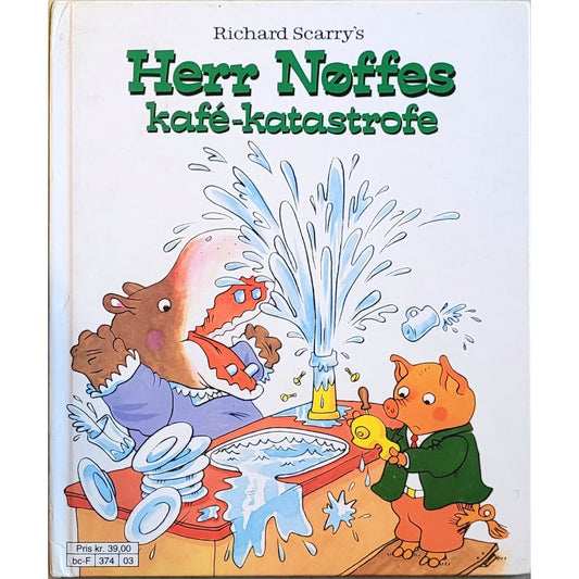 Herr Nøffes kafé-katastrofe - Brukte bøker av Richard Scarry