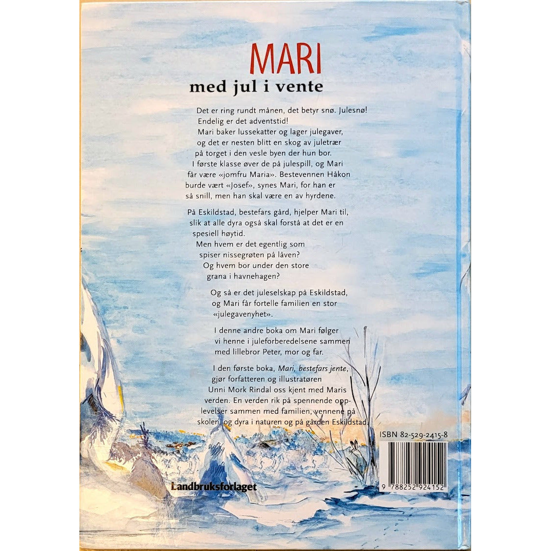 Mari med jul i vente, brukte bøker av Unni Mork Rindal