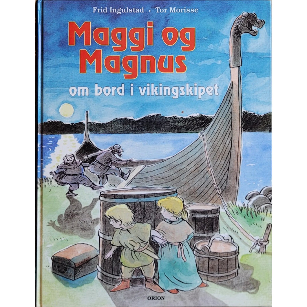 Maggi og Magnus om bord i vikingskipet, brukte bøker av Frid Ingulstad