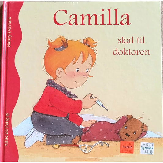 Camilla skal til doktoren, brukte bøker av Aline de Pétigny og Nancy Delvaux