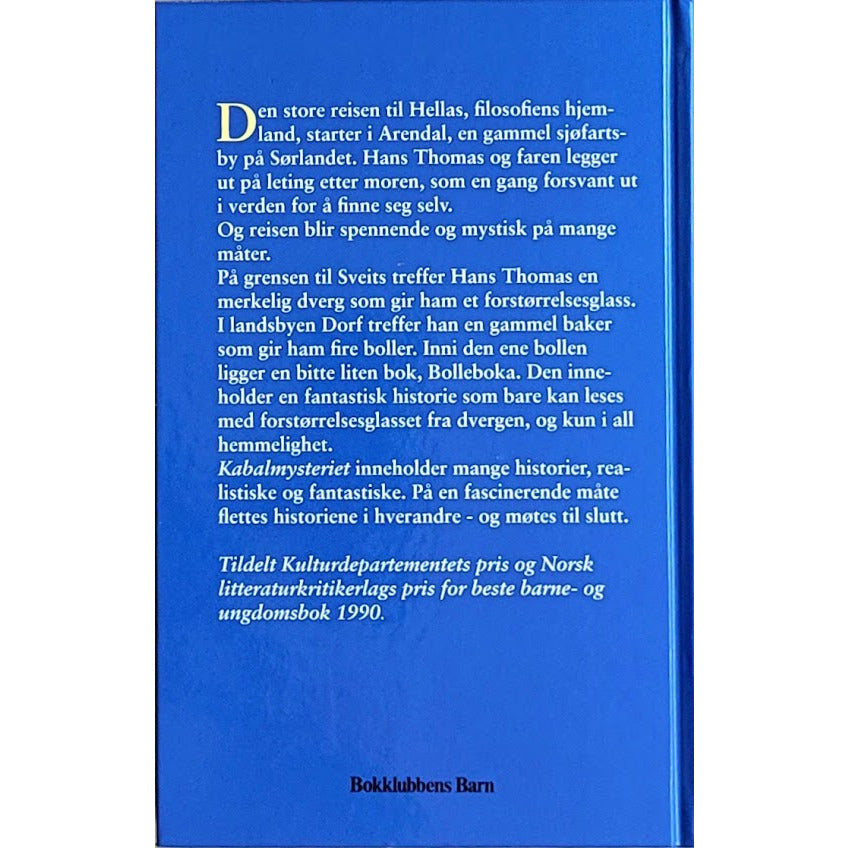 Gaarder, Jostein: Kabalmysteriet