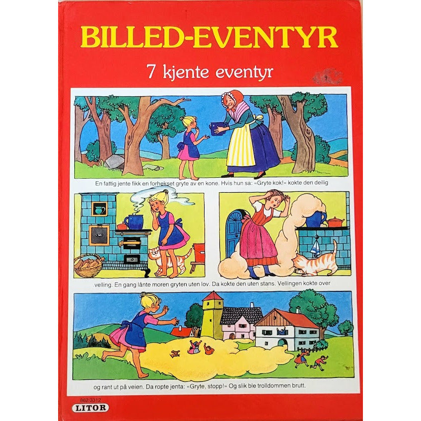Billed-eventyr, 7 kjente eventyr - Brukte bøker