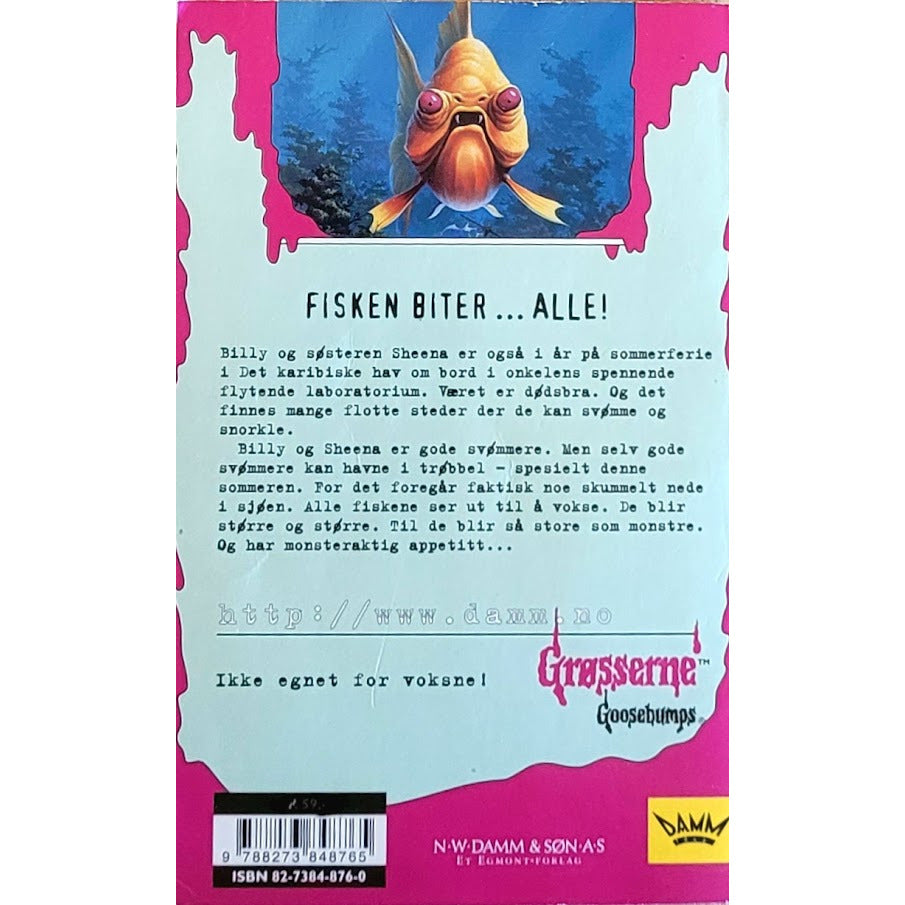 Grøsserne 58 - Trøbbel på dypet, Brukte bøker av R.L. Stine – Inventaret